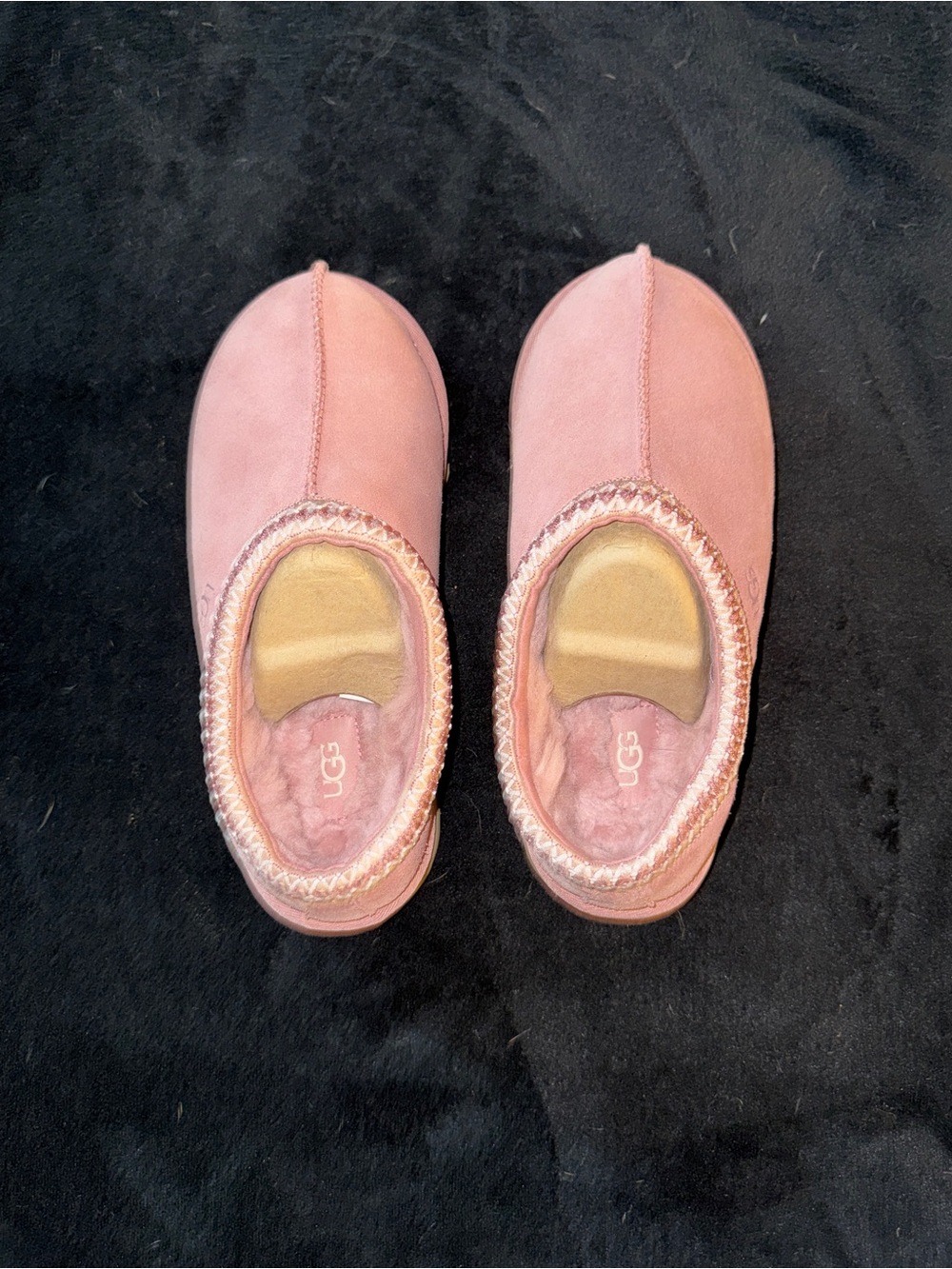 UGG Blush Pink Suede Slip-On Slippers